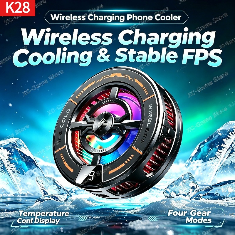مبرد هاتف مغناطيسي K28 مع شاحن - مراجعة Gaming Accessories Phone وسعره