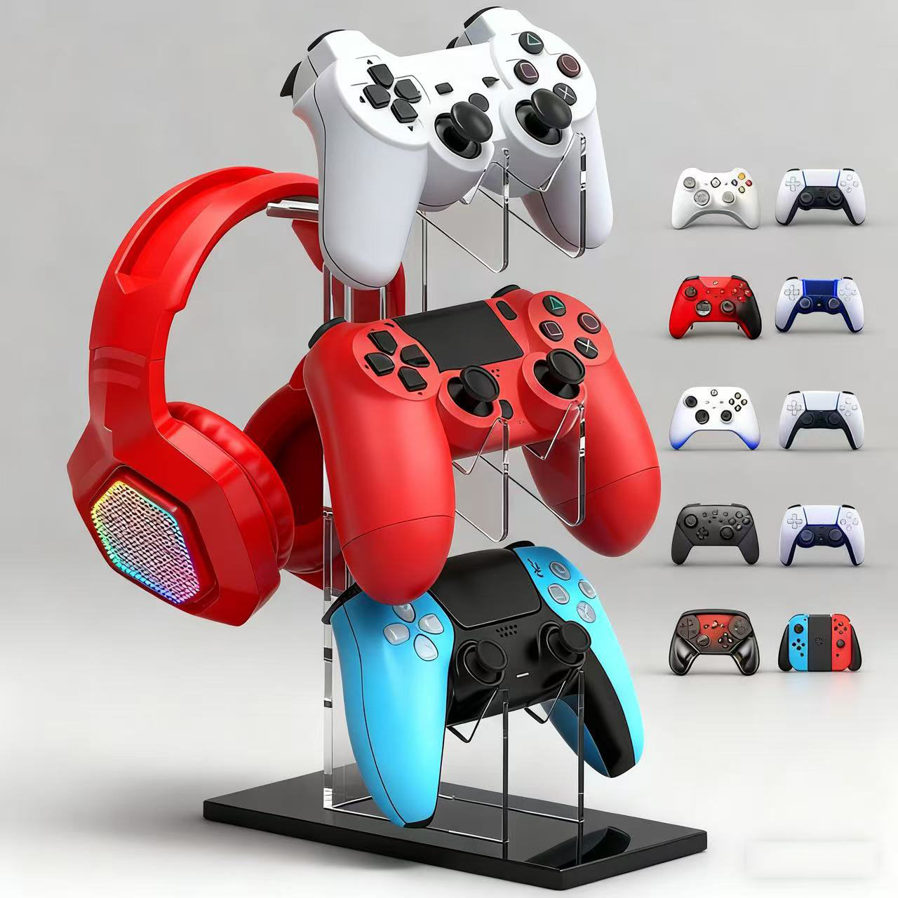 حامل وحدة تحكم عالمي من طبقتين - مراجعة Gaming Accessories Vr وسعره