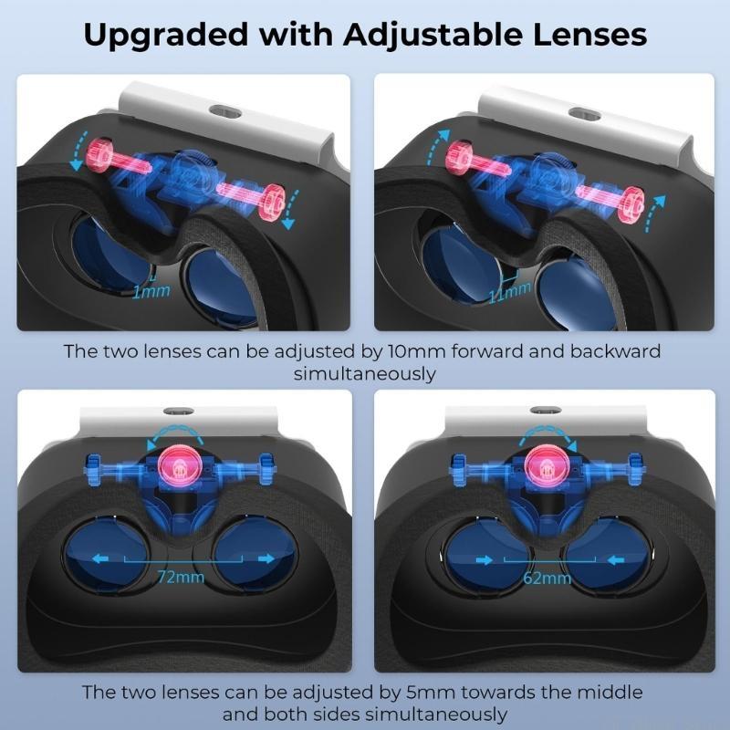 سماعات E56B نظارات الواقع الاف - مراجعة Virtual Gaming Accessories وسعره