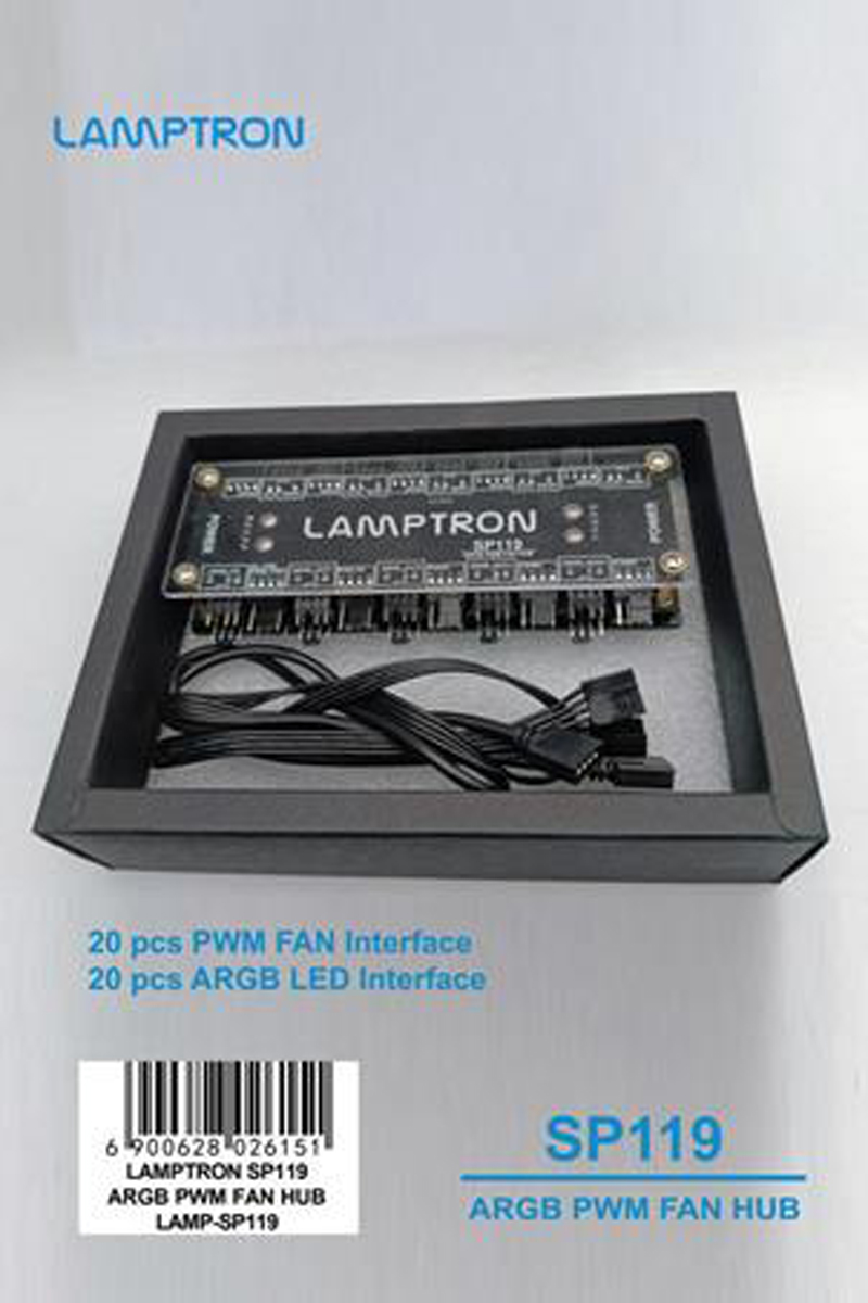 موزع مراوح LAMPTRON بـ20 منفذ  - مراجعة Gaming Hardware And Accessories وسعره