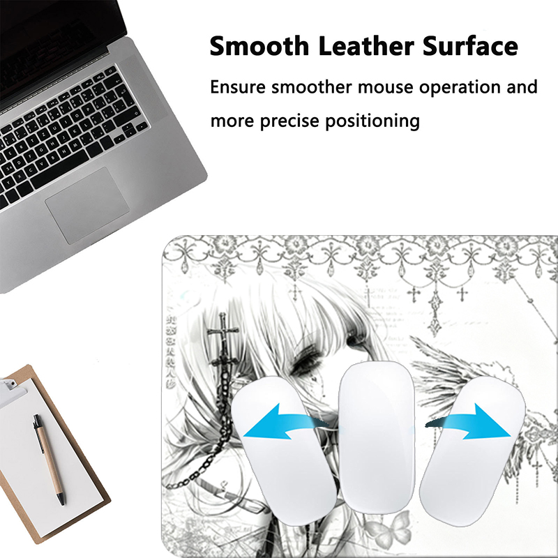 لوحة ماوس جلدية سوداء وبيضاء ب - مراجعة Gaming Accessories Girls وسعره
