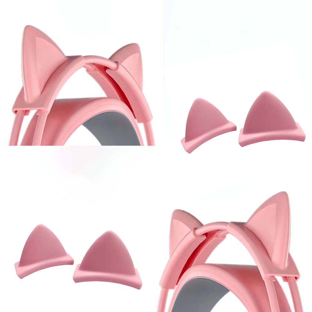 قلادة سيليكون وردية على شكل آذ - مراجعة Gaming Accessories Girls وسعره